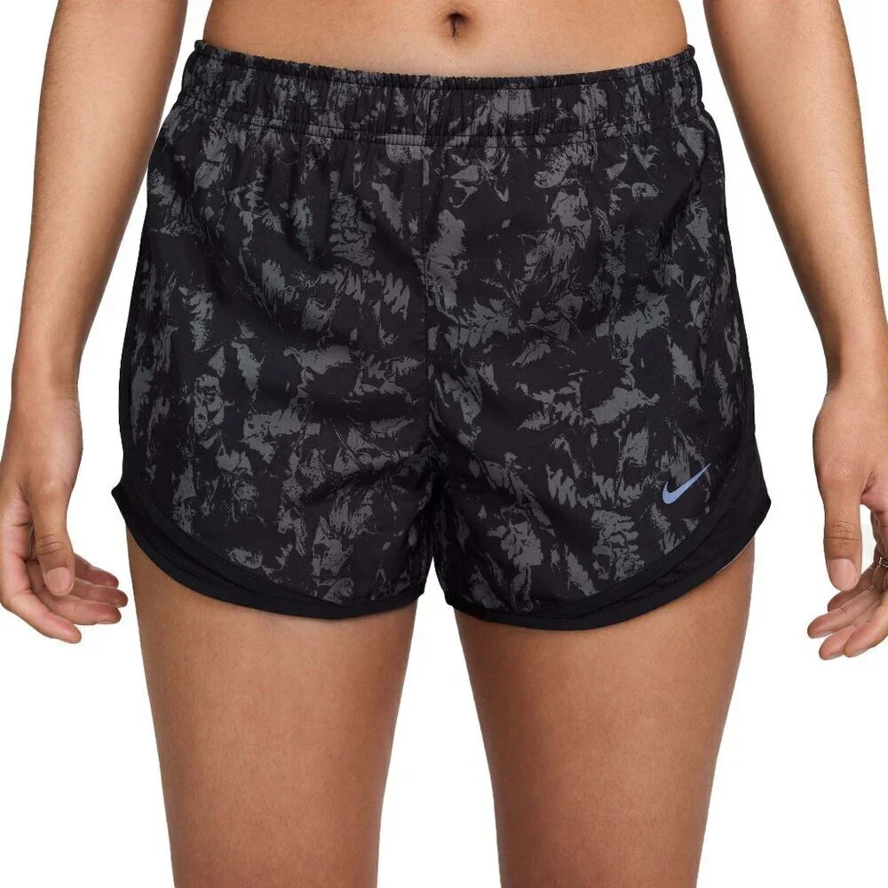 NWT Nike Dri-Fit Mesh Tempo Black Printed Running Shorts